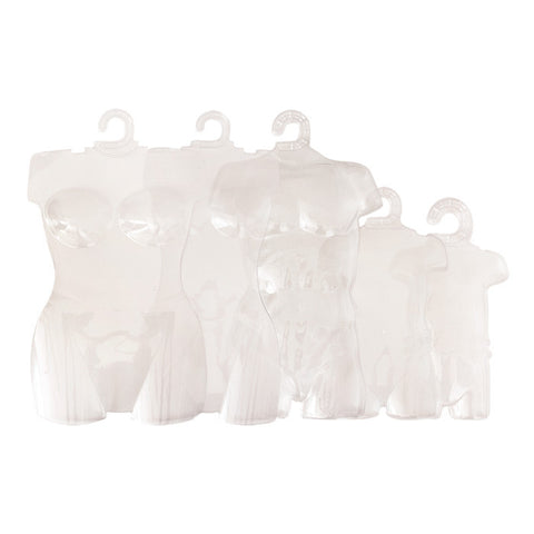 Clear Plastic Body Form Sample Combo Pack