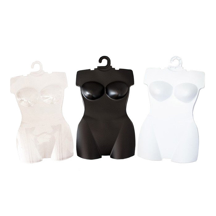 Female Plus Size Plastic Forms (Set of 5–100) – Available in 3 Colors